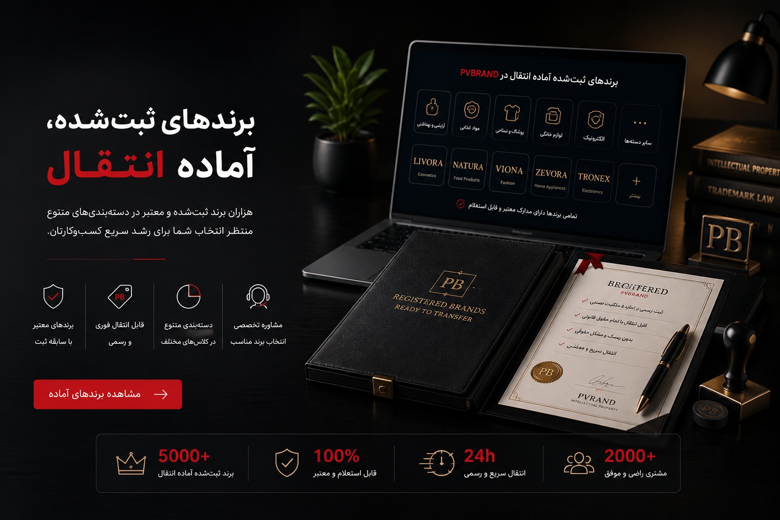 خرید برند ثبت‌شده و آماده انتقال | PVBrand