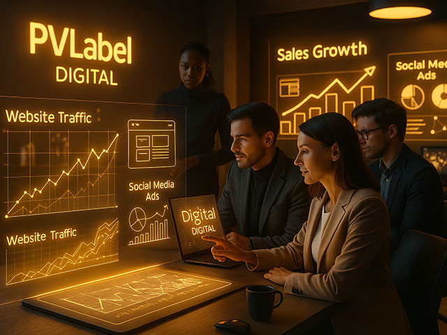 طراحی وب‌سایت و دیجیتال مارکتینگ با PVLABEL