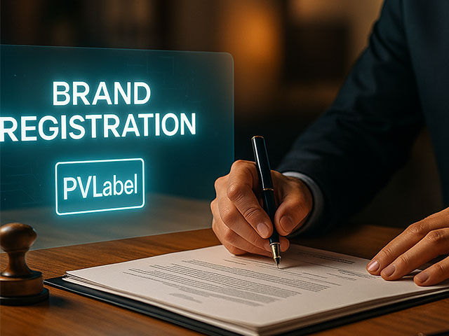 ثبت برند اختصاصی با PVLABEL