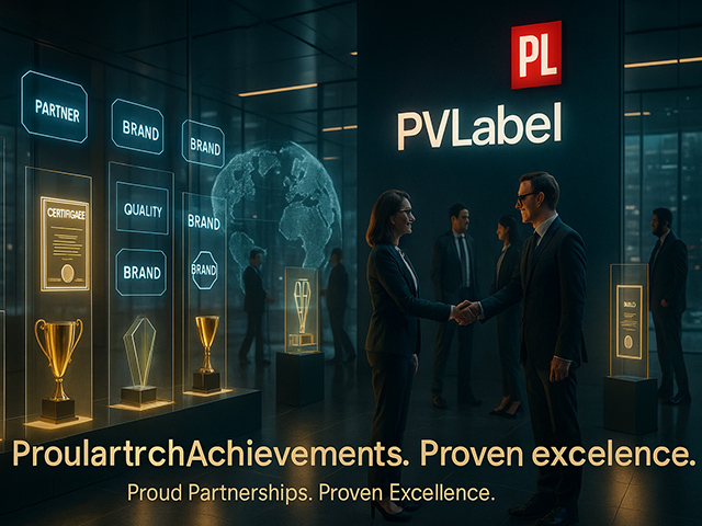 افتخارات و همکاری‌ها در PVLabel